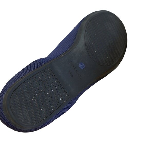 Rothys The Loafer Classic Navy Knit Size 11.5W EU 42.5 Slip-On Flats - Picture 3 of 6